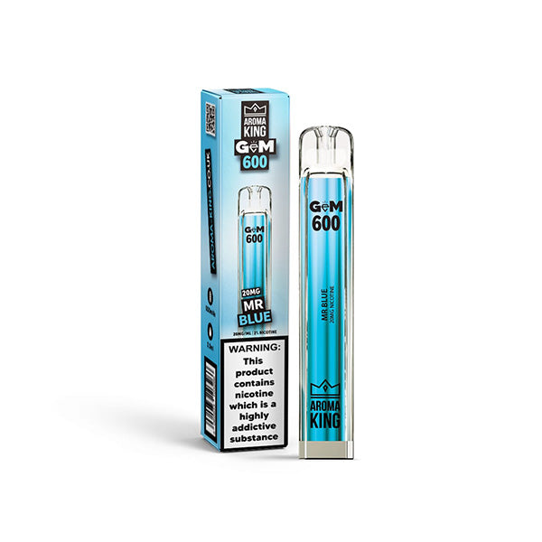 0mg Aroma King GEM 600 Disposable Vape Device 600 Puffs - Vape Center