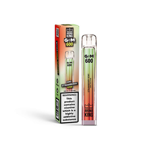 0mg Aroma King GEM 600 Disposable Vape Device 600 Puffs - Vape Center