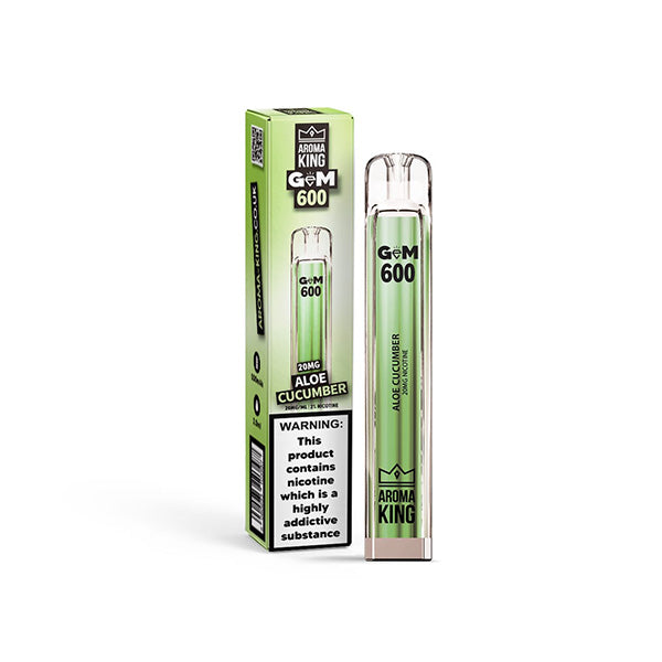 0mg Aroma King GEM 600 Disposable Vape Device 600 Puffs - Vape Center