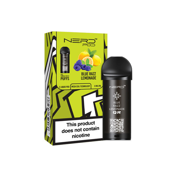 0mg Nerd Pod Replacement Pod 3500 Puffs - Vape Center