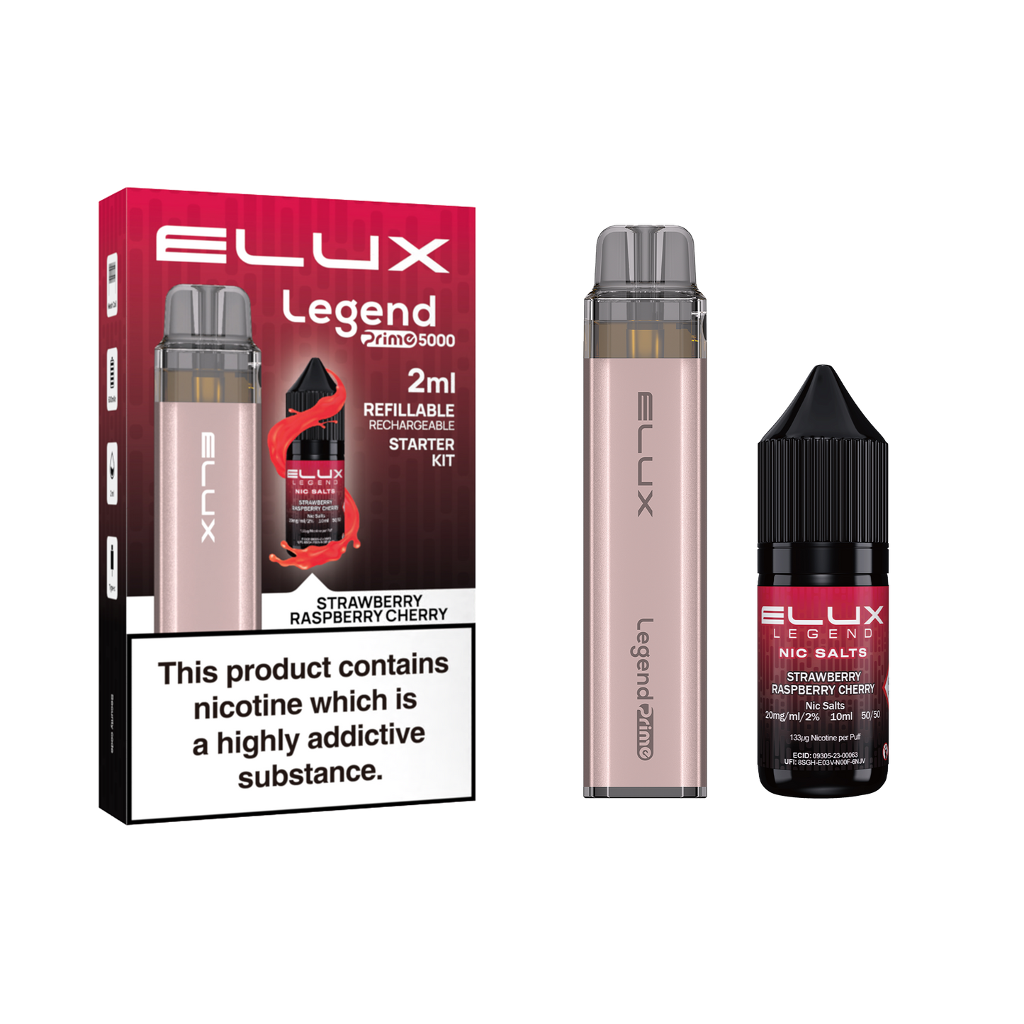 Elux Legend Prime 5000 Refillable Pod Kit + 1x20mg Nic Salt 10ml