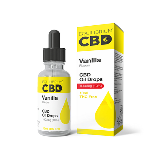 1000mg Equilibrium CBD Oil 10ml - Vanilla Flavour - Vape Center