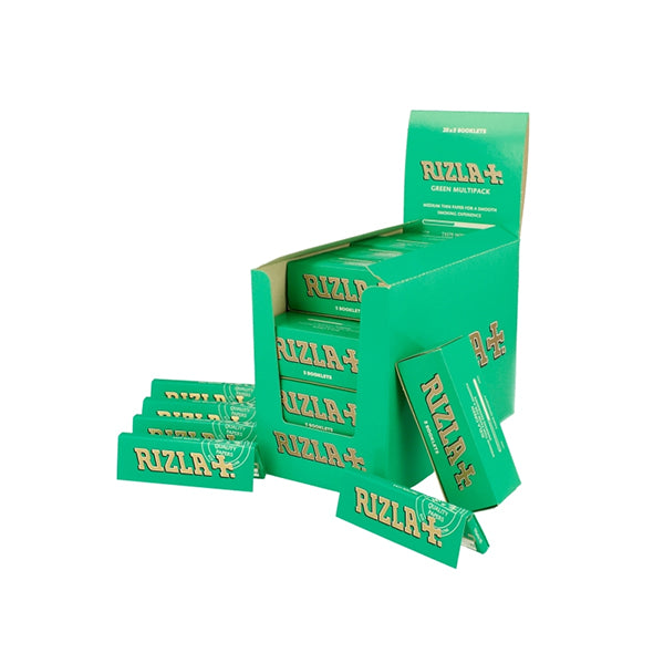 100 Green Multipack Regular Rizla Rolling Papers - Vape Center