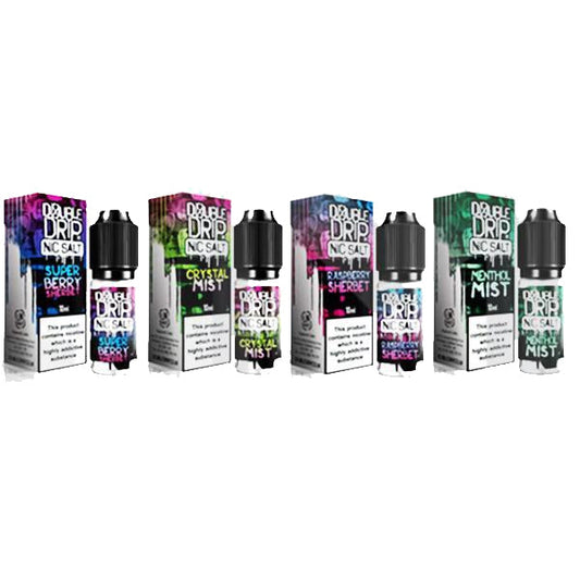 10MG Double Drip 10ML Flavoured Nic Salts E Liquid - Vape Center