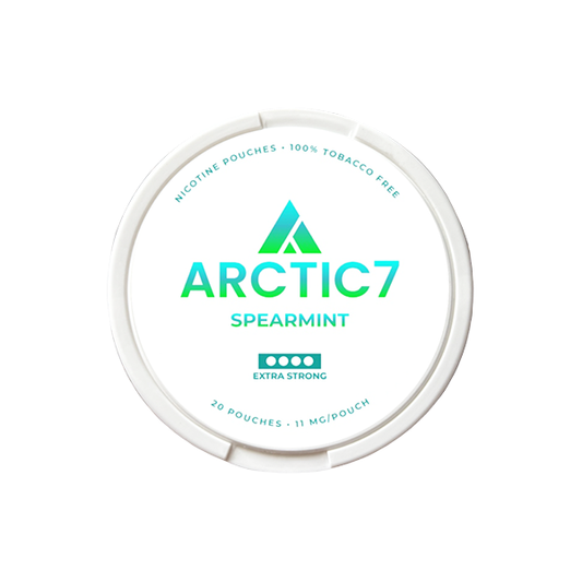 11mg Arctic7 Spearmint Slim Nicotine Pouches - 20 Pouches - Vape Center