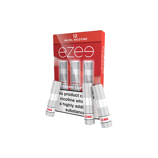 12mg Ezee E-cigarette Cartridges Tobacco 1050 Puffs - Vape Center