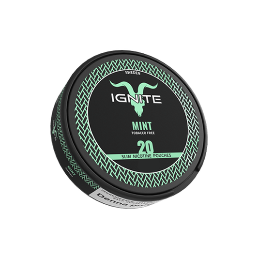 12mg Ignite Mint Slim Nicotine Pouch - 20 Pouches - Vape Center