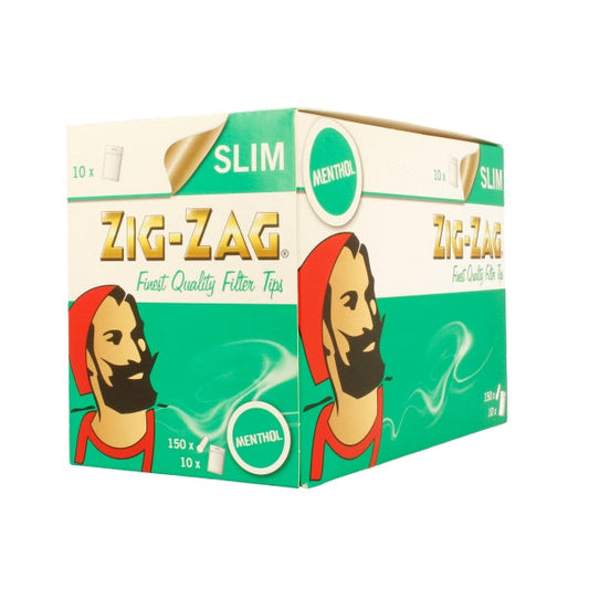 150 Zig-Zag Menthol Filter Tips - Pack of 10 Bags - Vape Center