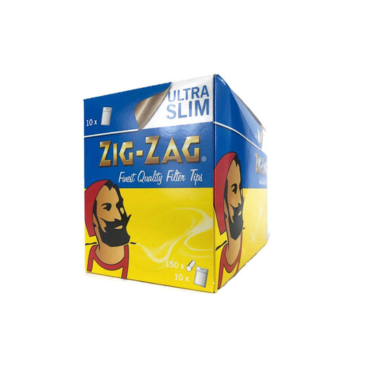 150 Zig-Zag Ultra Slim Filter Tips - Pack of 10 Bags - Vape Center