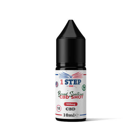 1 Step CBD 500mg Broad Spectrum CBD Shot 10ml - Vape Center