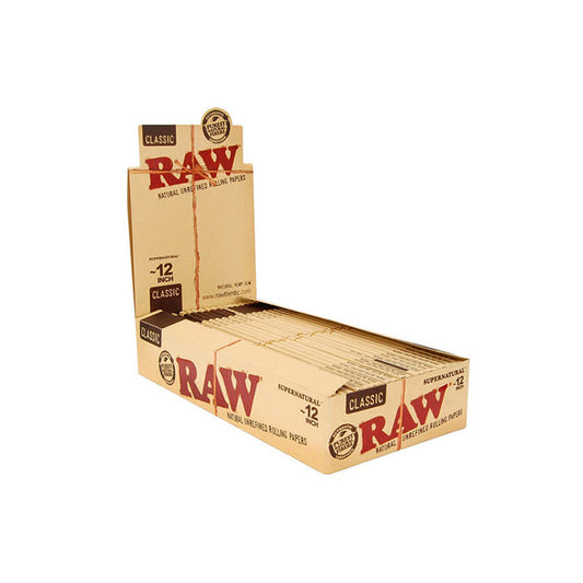 20 Raw Classic Supernatural 12 Inch Rolling Papers - Vape Center