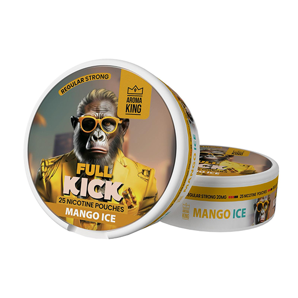 20mg Aroma King Full Kick Nicotine Pouches - 25 Pouches - Vape Center