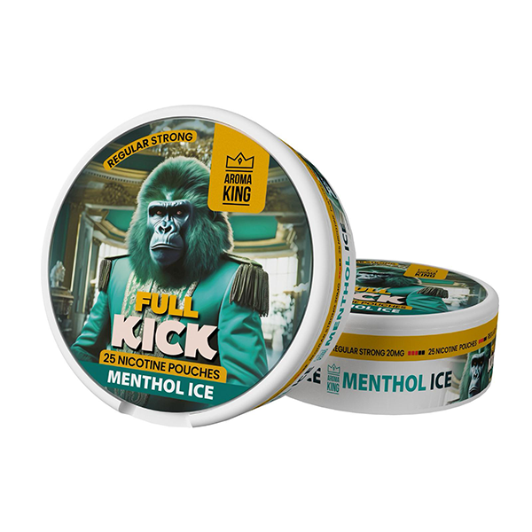 20mg Aroma King Full Kick Nicotine Pouches - 25 Pouches - Vape Center