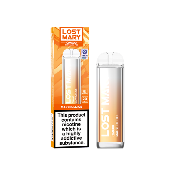 20mg ELF Bar Lost Mary QM600 Disposable Vape Device 600 Puffs - Vape Center