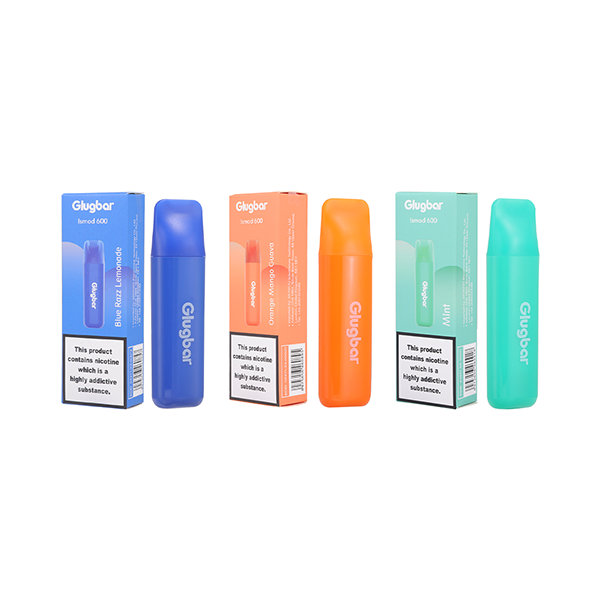 20mg Glugbar Ismod600 Disposable Vape Device 600 Puffs - Vape Center