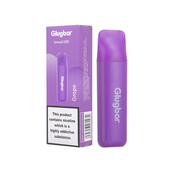 20mg Glugbar Ismod600 Disposable Vape Device 600 Puffs - Vape Center