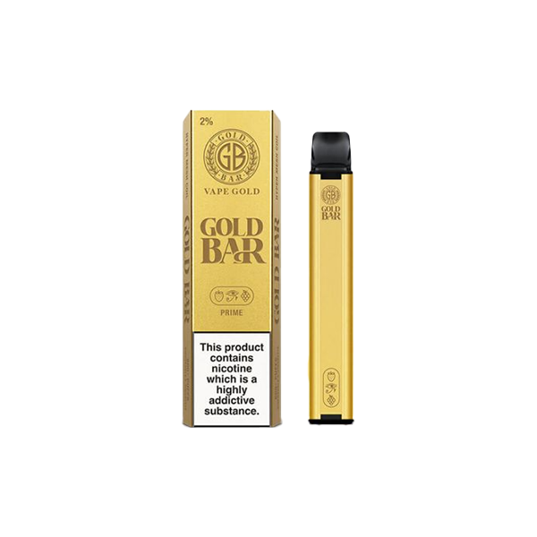 20mg Gold Bar Disposable Vape 600 Puffs - 2d0116-20