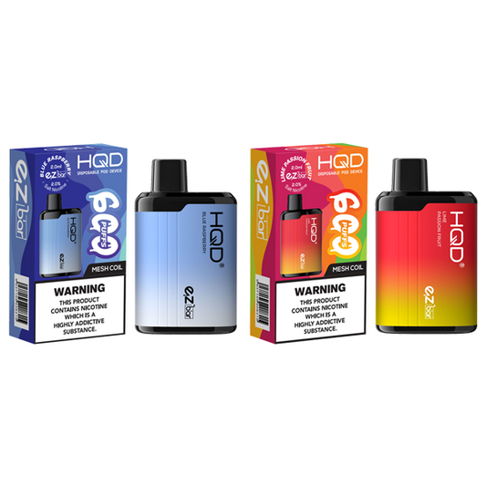 20mg HQD EZ Bar Disposable Vape Device 600 Puffs - Vape Center