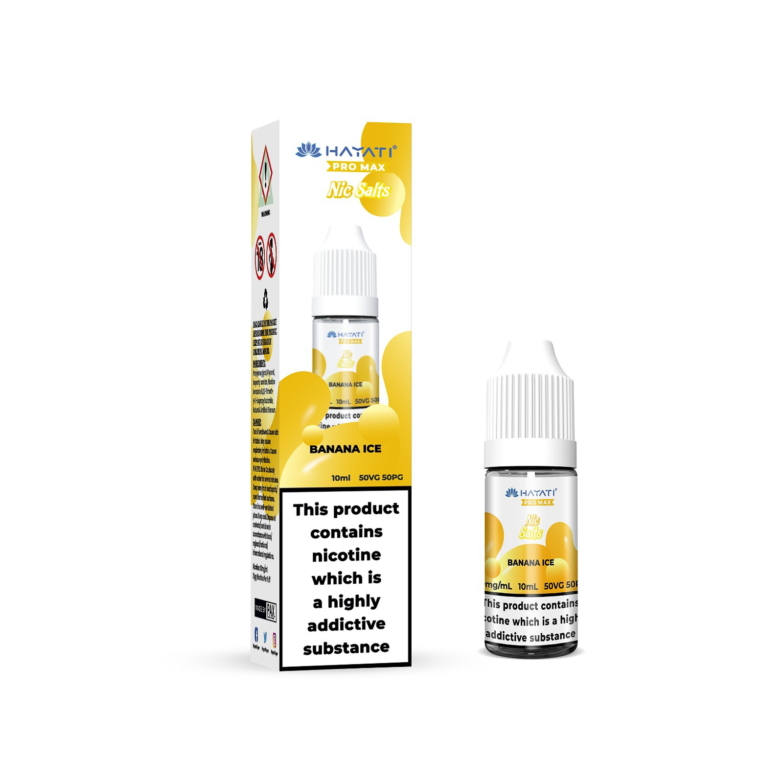 20mg Hayati Pro Max Nic Salts 10ml - Vape Center