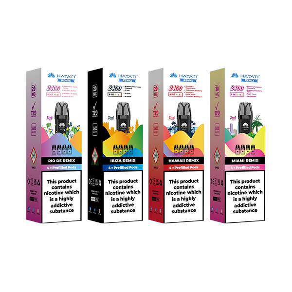 20mg Hayati Remix 2400 Replacement Pods 2400 Puffs - Vape Center