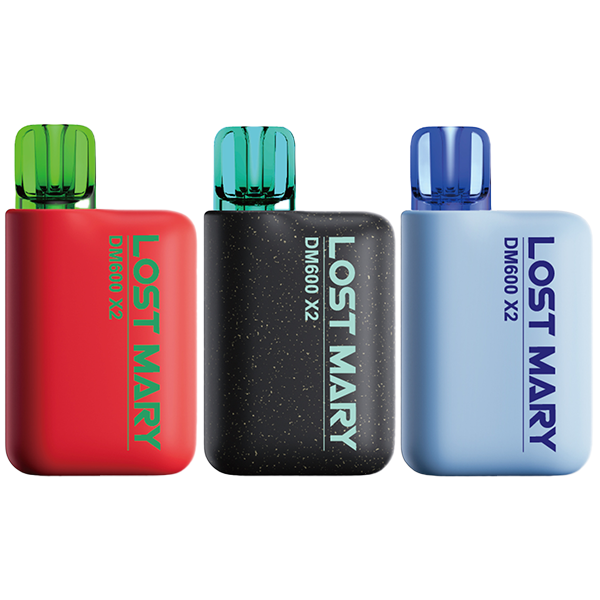 20mg Lost Mary DM600 X2 Disposable Pod Kit 1200 Puffs - Twin Pack - Vape Center