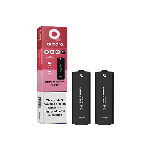 20mg Quadro 2.4k Replacement Pods - 2ml - Vape Center