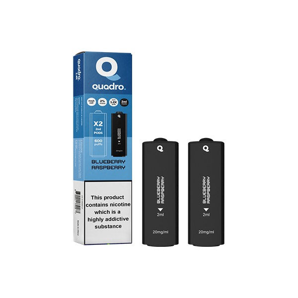 20mg Quadro 2.4k Replacement Pods - 2ml - Vape Center