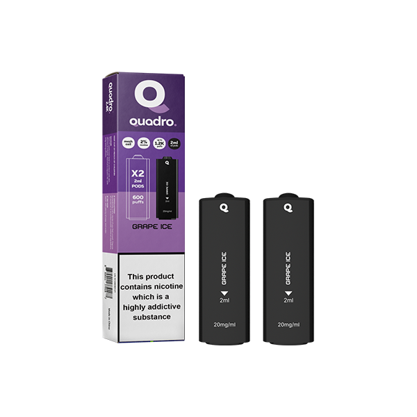 20mg Quadro 2.4k Replacement Pods - 2ml - Vape Center