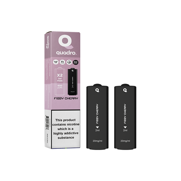 20mg Quadro 2.4k Replacement Pods - 2ml - Vape Center