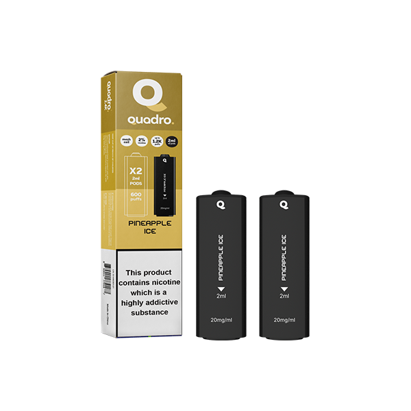 20mg Quadro 2.4k Replacement Pods - 2ml - Vape Center