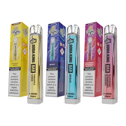 20mg Soda King Bar Disposable Vape Device 600 Puffs - Vape Center