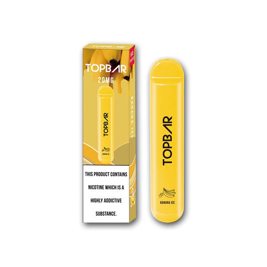 20mg Top Bar Disposable Vape Pod 600 Puffs - Vape Center