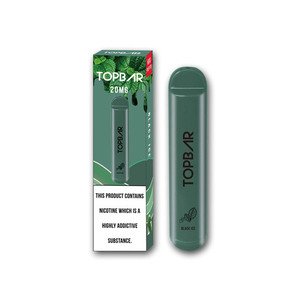 20mg Top Bar Disposable Vape Pod 600 Puffs - Vape Center