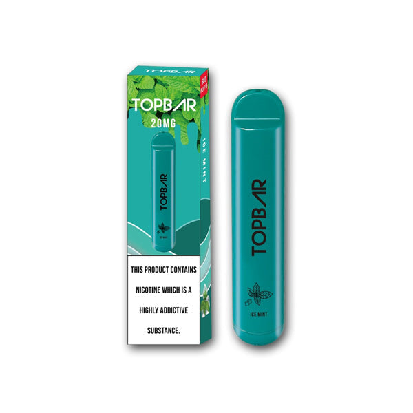 20mg Top Bar Disposable Vape Pod 600 Puffs - Vape Center