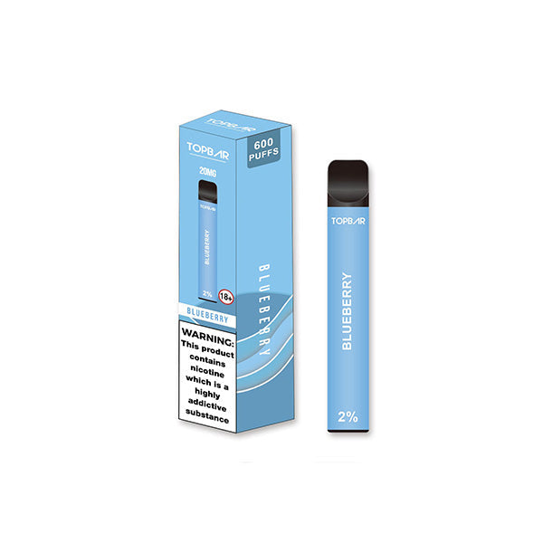 20mg Top Bar EE 600 Disposable Vape Device 600 Puffs - Vape Center