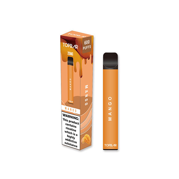 20mg Top Bar EE 600 Disposable Vape Device 600 Puffs - Vape Center