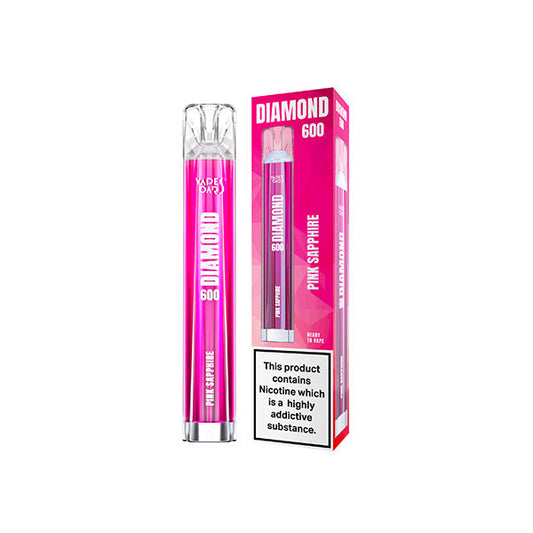 20mg Vapes Bars Diamond 600 Disposable Vape Device 600 Puffs - Vape Center