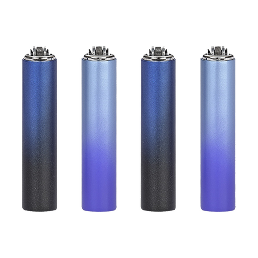 30 Clipper FCP22RH Classic Micro Blue Gradient Shiny Lighters - Vape Center