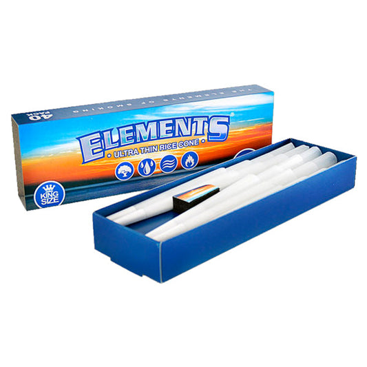 40 Elements Ultra Thin King Size Pre-Rolled Cones - Vape Center