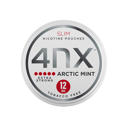 4NX 12mg Arctic Mint Slim Nicotine Pouches 20 Pouches - Vape Center