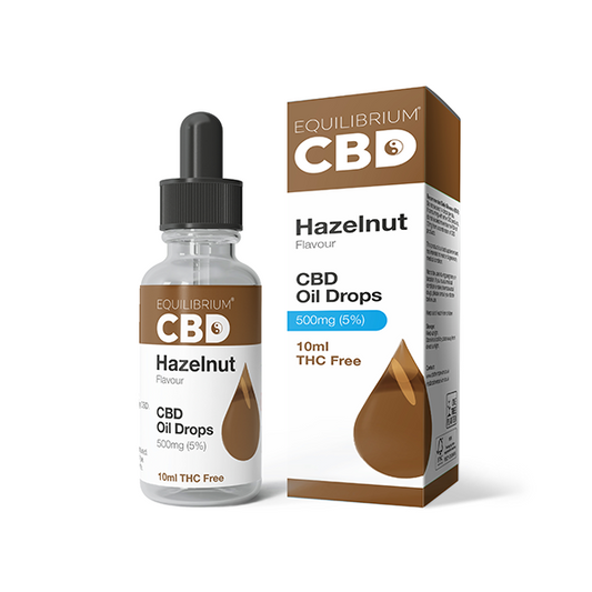 500mg Equilibrium CBD Oil 10ml - Hazelnut Flavour - Vape Center