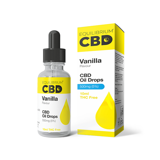 500mg Equilibrium CBD Oil 10ml - Vanilla Flavour - Vape Center