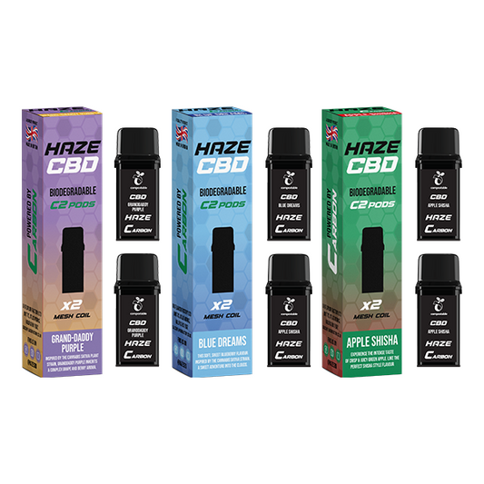 500mg Haze CBD C2 Pods - 800 puffs - Vape Center