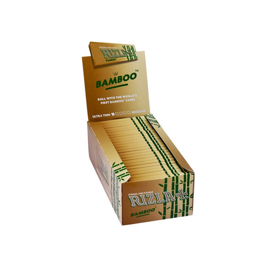 50 New Rizla Bamboo Ultra Thin Regular Rolling Papers - Vape Center