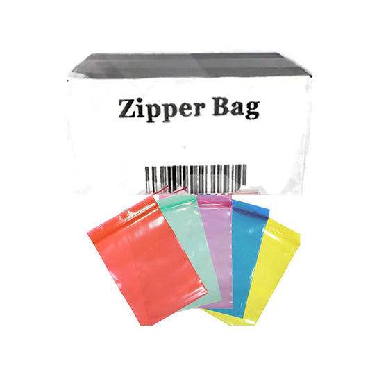 5 x Zipper Branded  30mm x 30mm White Leaf Bags - Vape Center