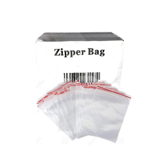 5 x Zipper Branded 50mm x 70mm Clear Bags - Vape Center