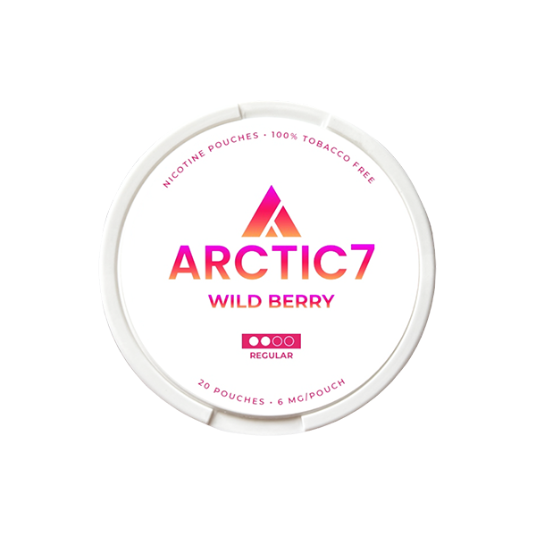 6mg Arctic7 Wild Berry Slim Nicotine Pouches - 20 Pouches - Vape Center