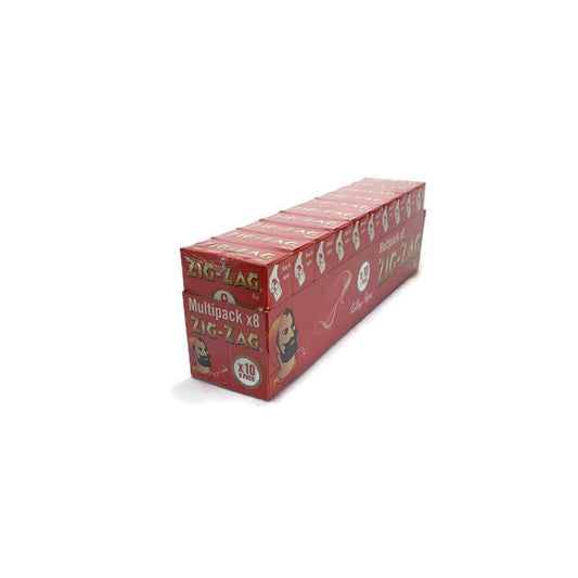 8 Booklet Zig-Zag Red Regular Size Rolling Papers - Pack of 10 - Vape Center