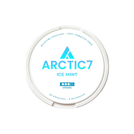 9mg Arctic7 Ice Mint Slim Nicotine Pouches - 20 Pouches - Vape Center