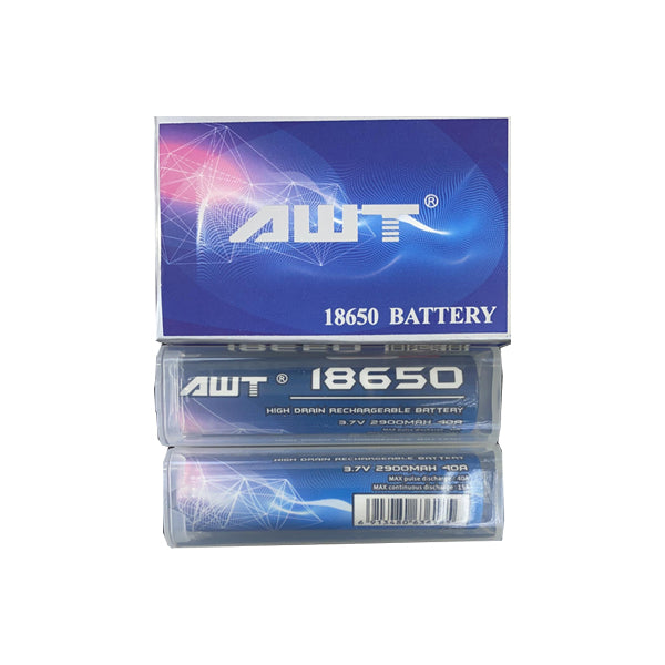 AWT 18650 3.7V 2900mAh 40A Battery - Vape Center